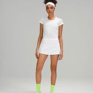 Lululemon Pace Rival Mid Rise Skirt in White
